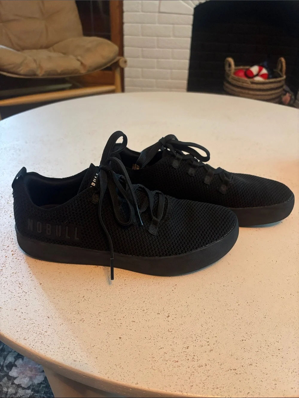 NOBULL Men's Black Mesh Trainer Sneakers